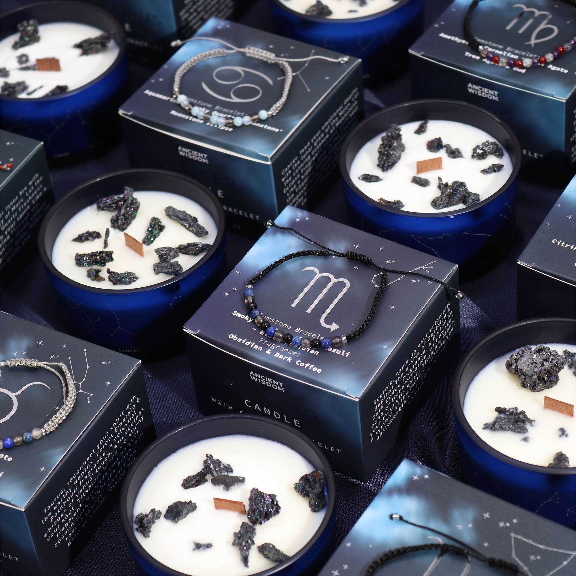 Vela Zodíaco e Pulseira com Cristais - Aquário - Image 5