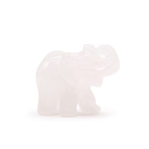 Elefante da Sorte - Quartzo Rosa