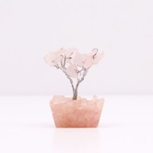 Mini Árvore com Orgonite - Quartzo Rosa