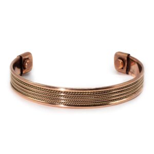 Pulseira de Cobre com Faixas