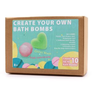 Kit DIY Bombas de Banho - Limonada Rosa & Explosão de Cítricos