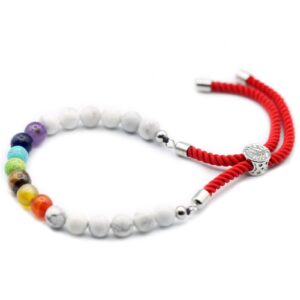 Pulseira Elo Vital - Howlite & Chakras