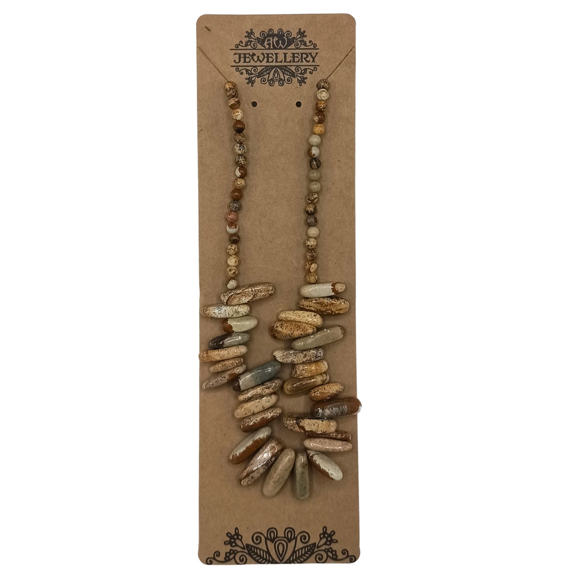 Colar Longstone - Pedra Mapa